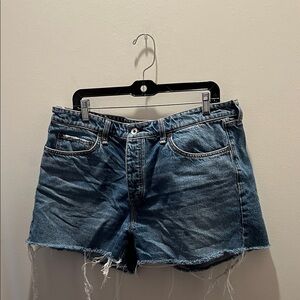rag & bone Distressed Blue Jean Shorts